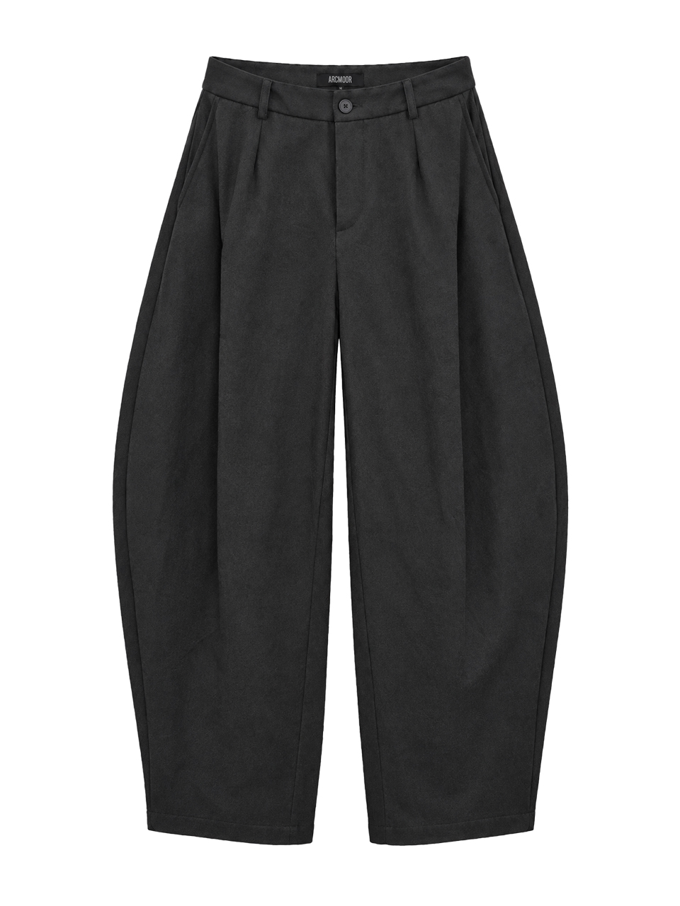 A26FW5003CC ARCMOOR Balloon Silhouette Pintuck Pants Charcoal
