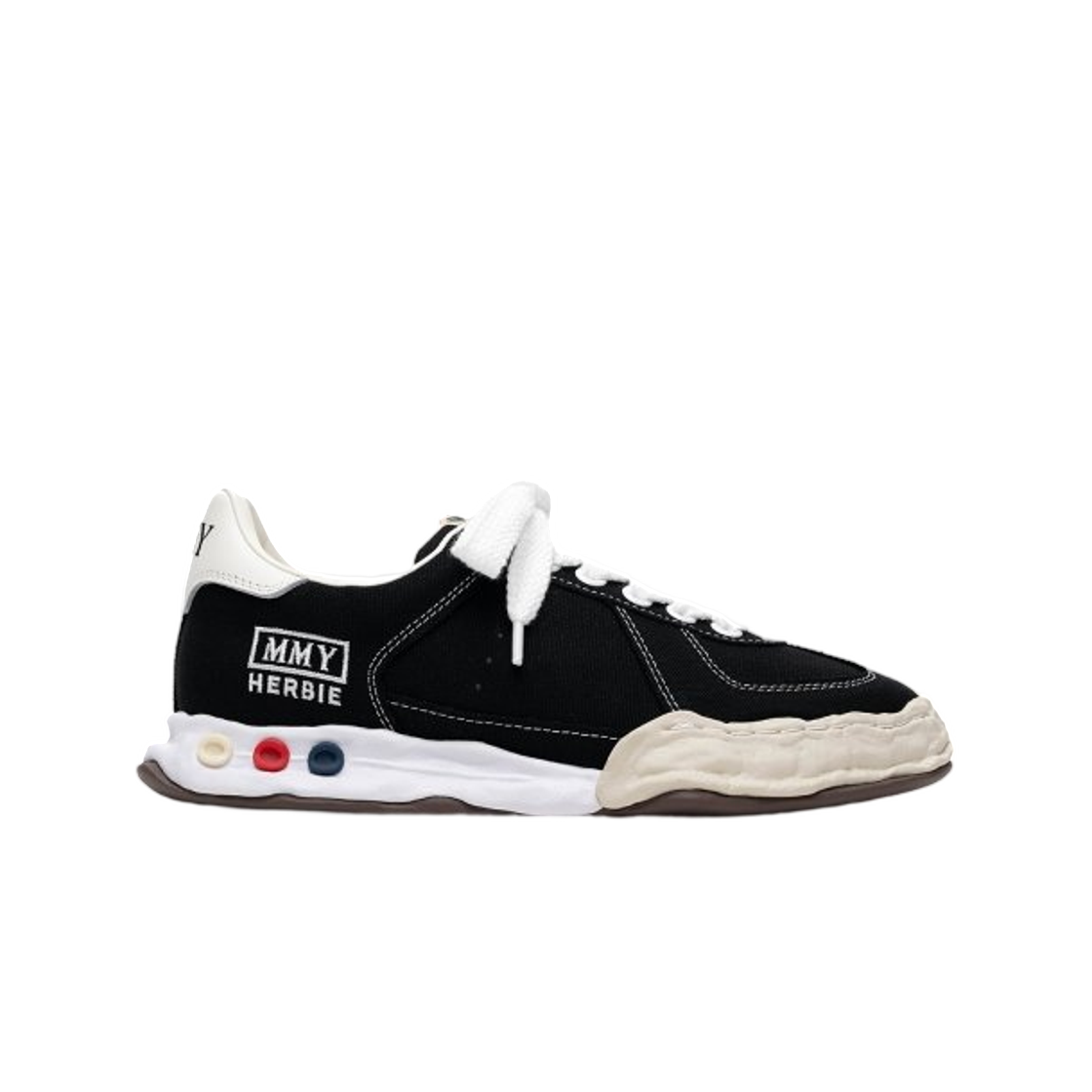 A15FW736-BLACK Mihara Yasuhiro Herbie OG Sole Canvas Low-Top Sneakers Black