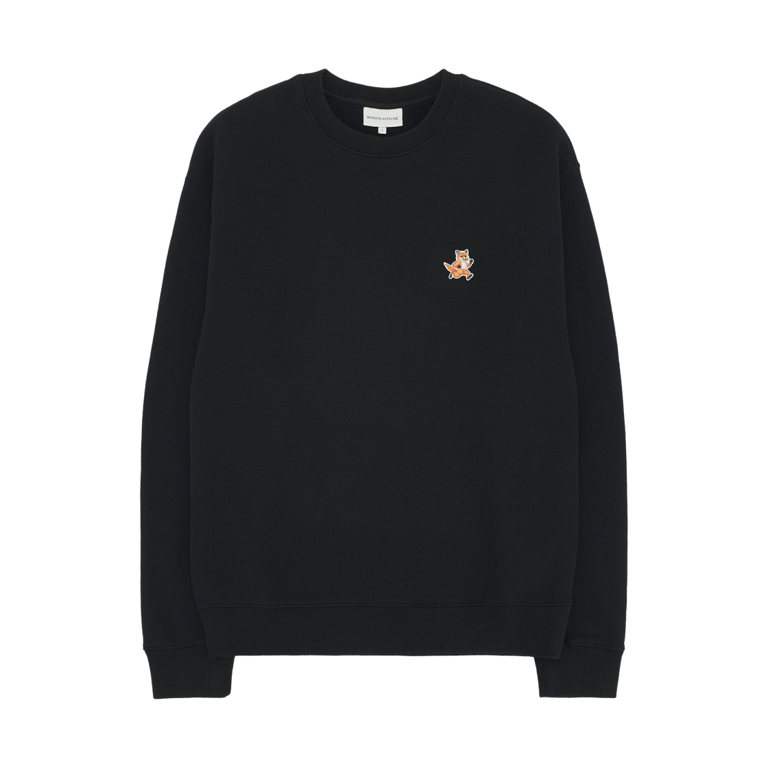 메종 키츠네 스피디 폭스 패치 컴포트 스웨트셔츠 블랙(Maison Kitsune Speedy Fox Patch Comfort Sweatshirt Black)