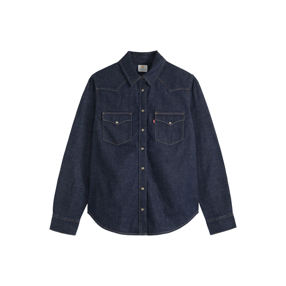 007WT-0007 Levi's Heritage Western Denim Shirt Dark Indigo