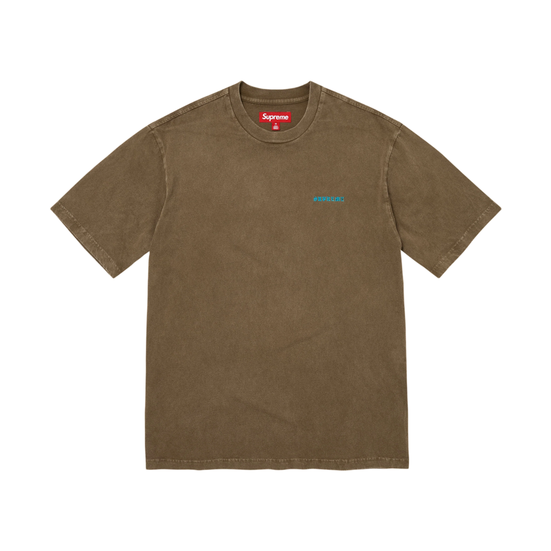 - Supreme Washed S/S Top Olive Brown - 26FW
