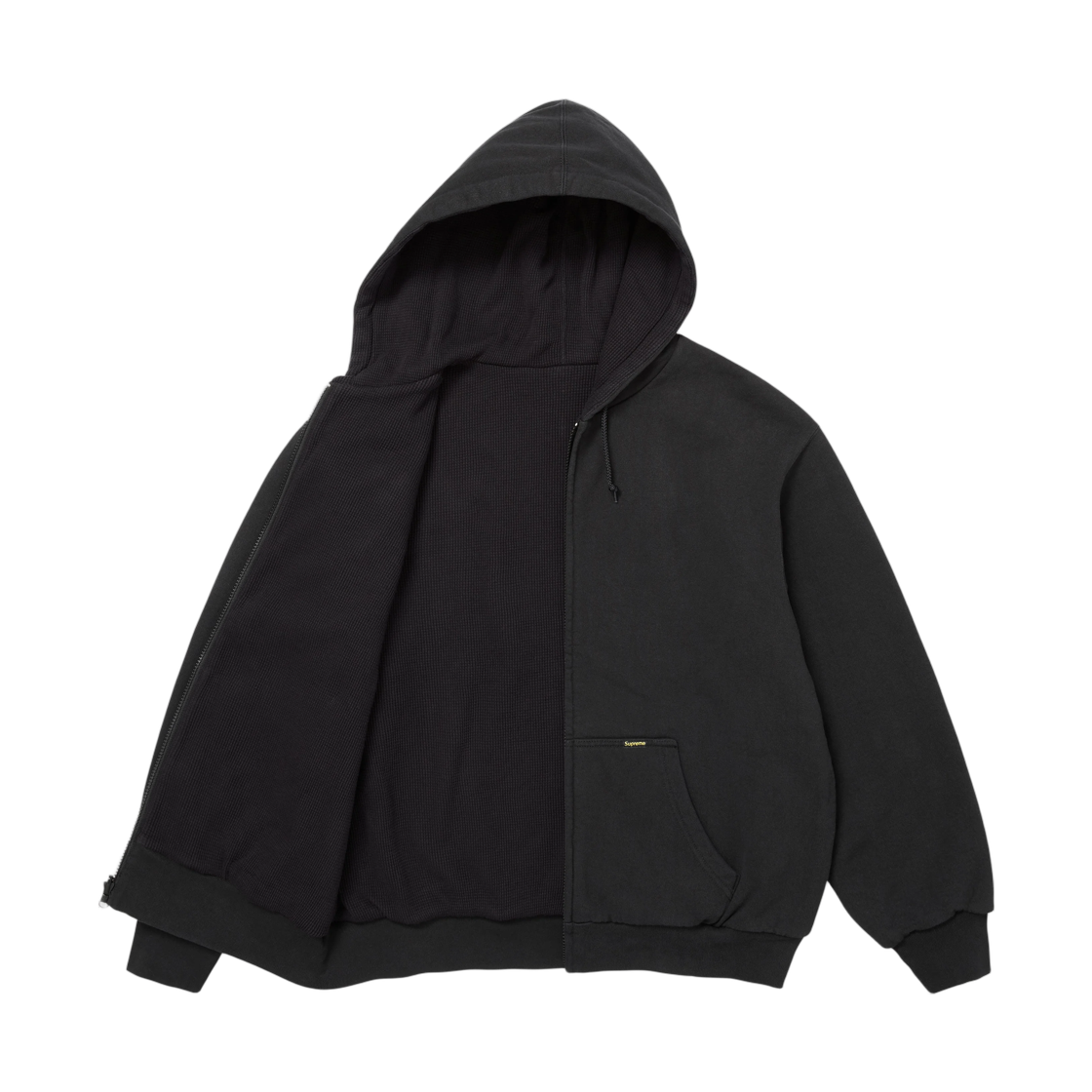 슈프림 리버시블 워크 집업 후드 스웨트셔츠 블랙 - 26FW(Supreme Reversible Work Zip Up Hooded Sweatshirt Black - 26FW) - 2