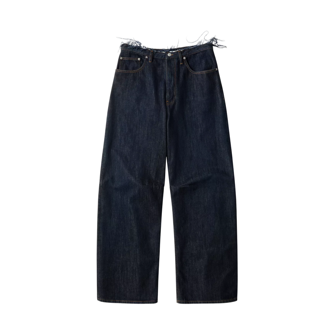 SH2LA0039M30063962 MM6 Maison Margiela Wide Leg Denim Jeans Dark Blue