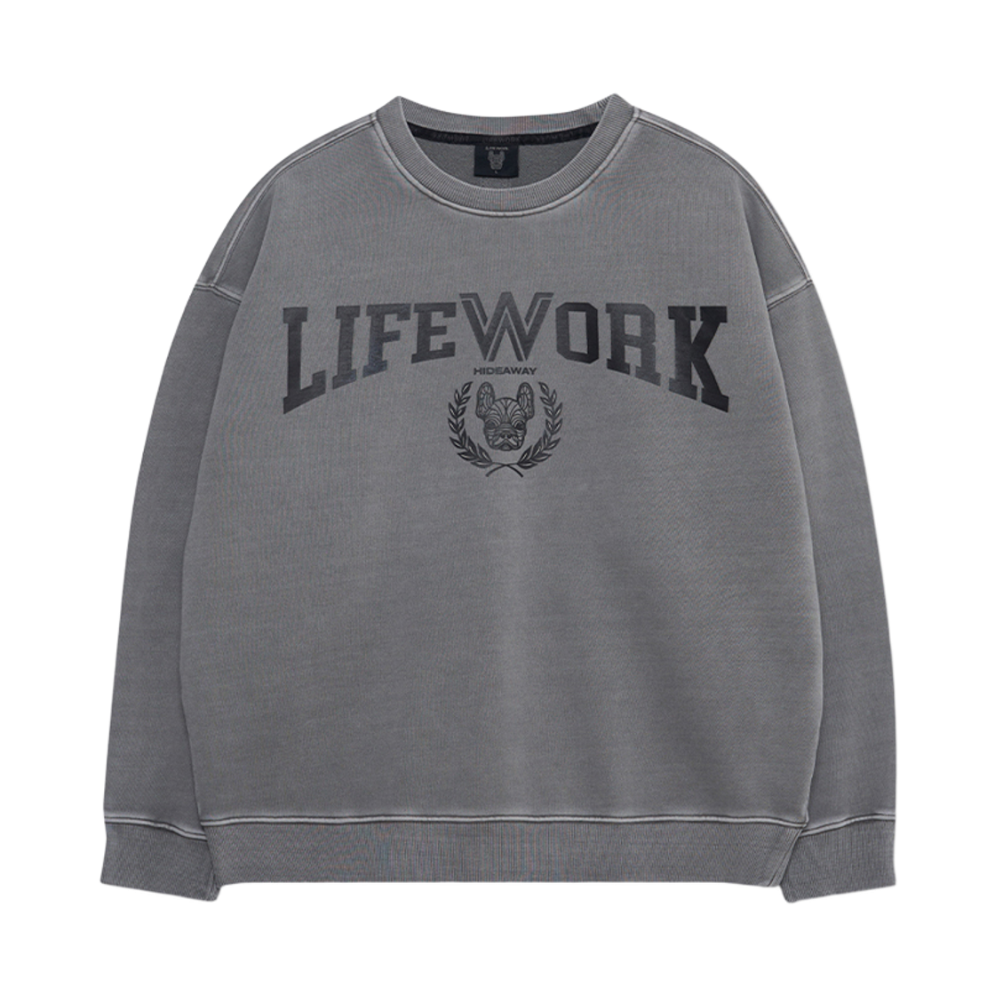 LW231MT110 Lifework Pigment Varsity Sweatshirt_LW231MT110