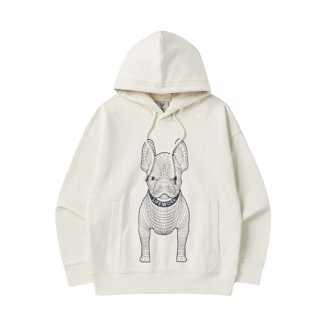 LW245HD990 Lifework Big Radog Printed Hoodie T-shirt_LW245HD990