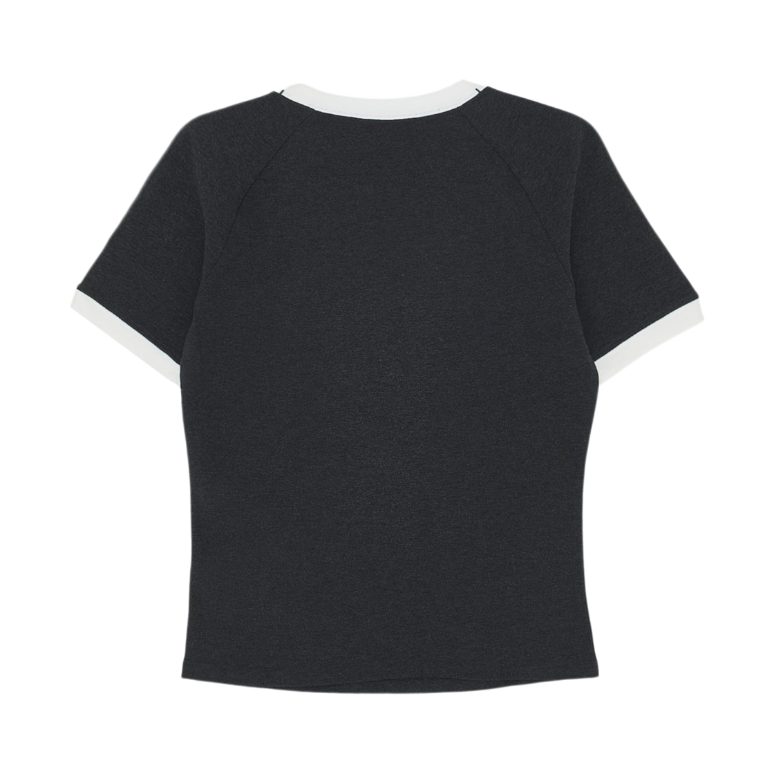 (W) 아디다스 3S 슬림 레글런 티셔츠 블랙 멜란지 - KR 사이즈((W) Adidas 3S Slim Reglan T-Shirt Black Melange - KR Sizing) - 2