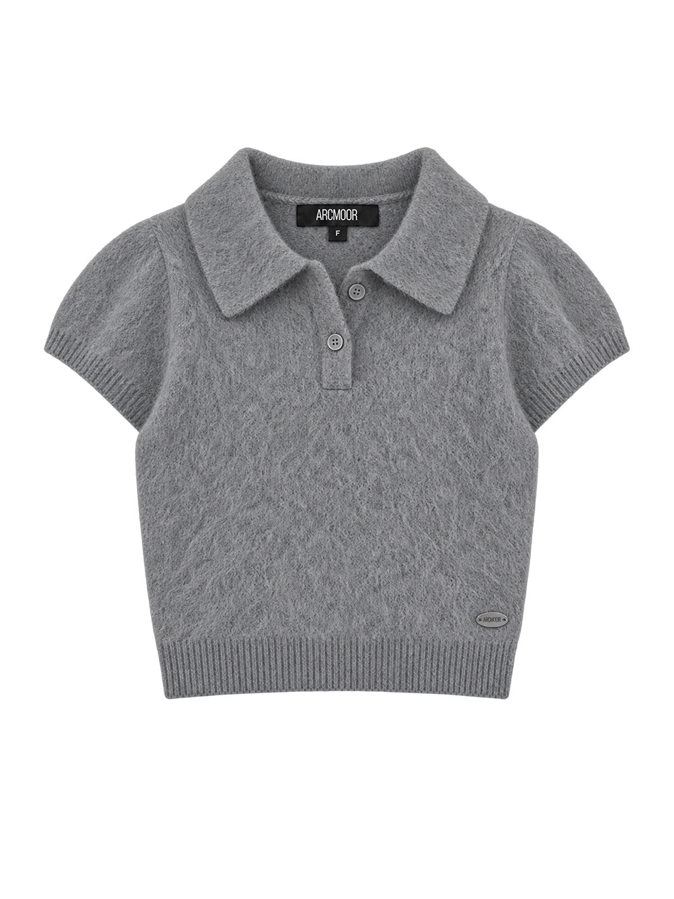 A26FW3007LG ARCMOOR Cozy Collar Knit Light Grey