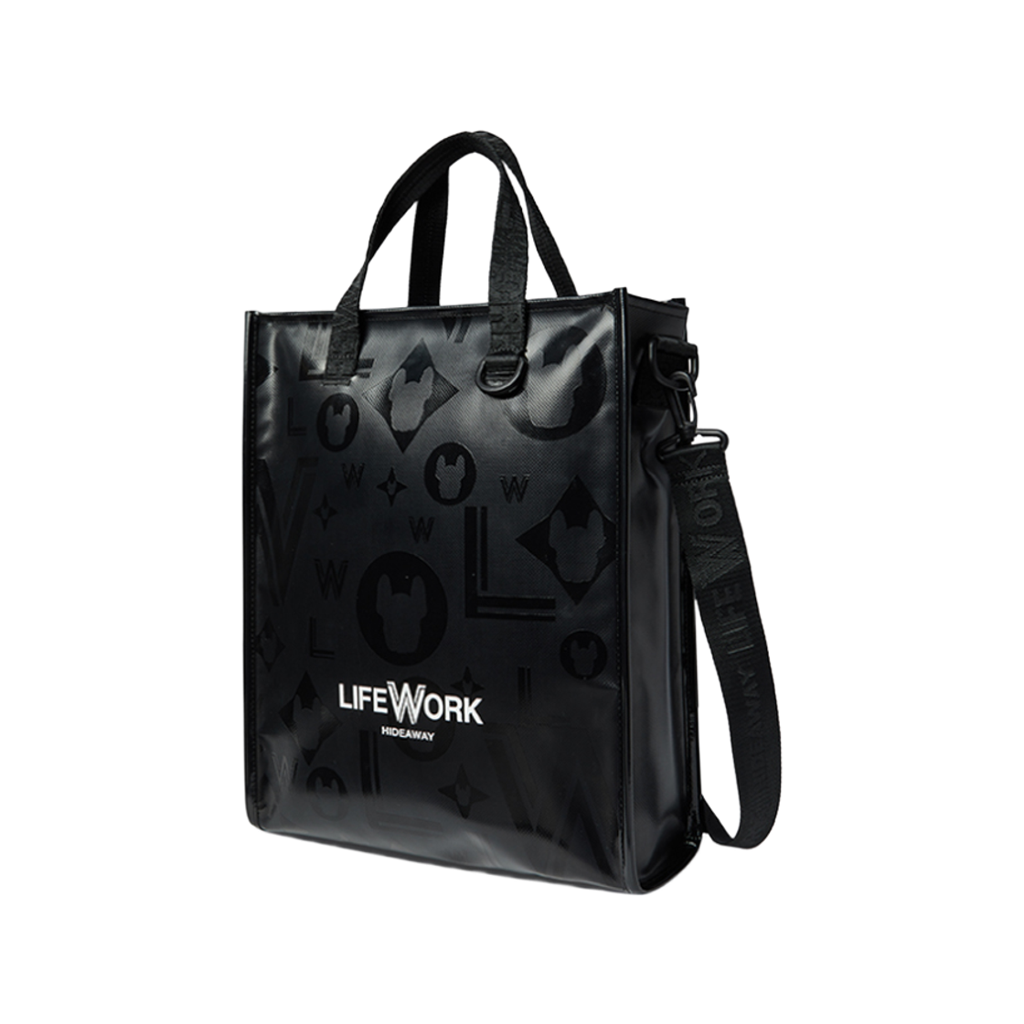 LW235BG405 Lifework Tarpaulin Glossy Tote Bag_LW235BG405
