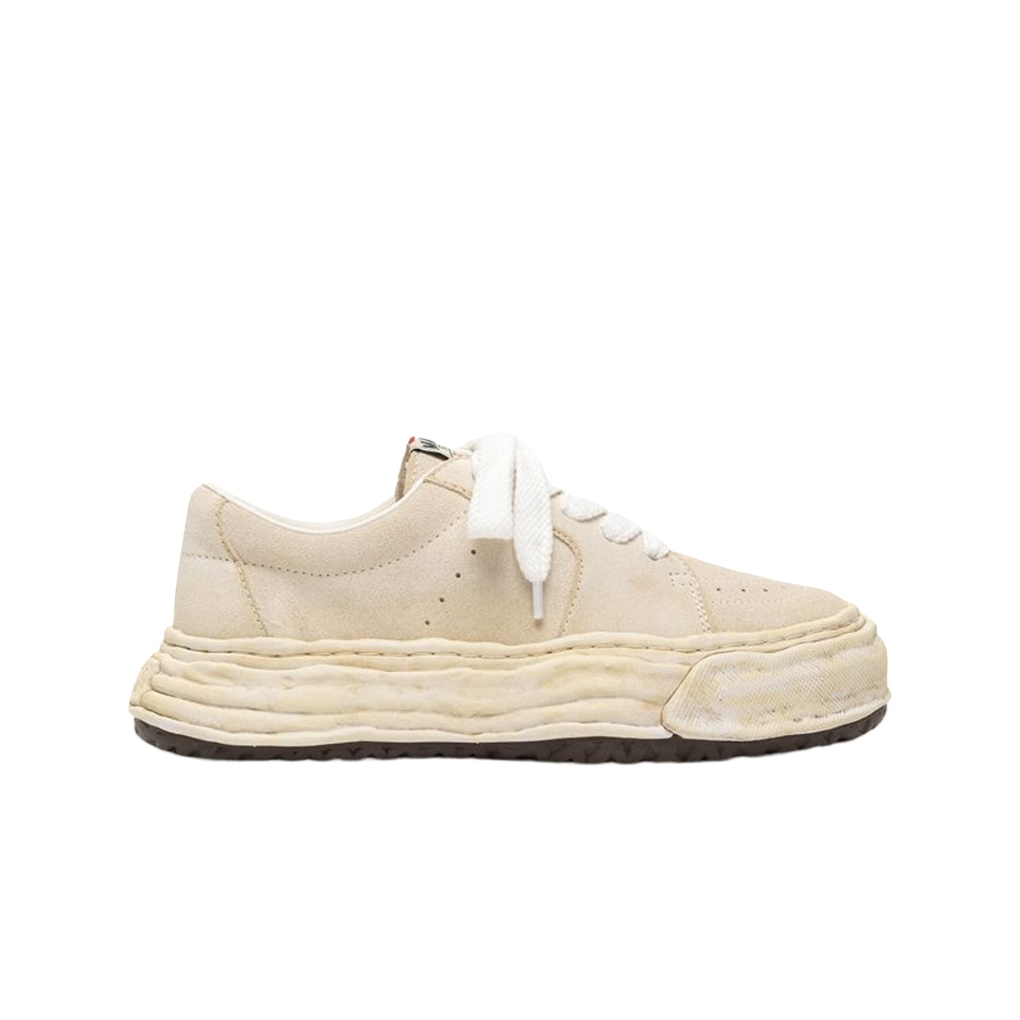 A17FW707-WHITE Mihara Yasuhiro Eric OG Sole Overdyed Suede Low-Top Sneakers White