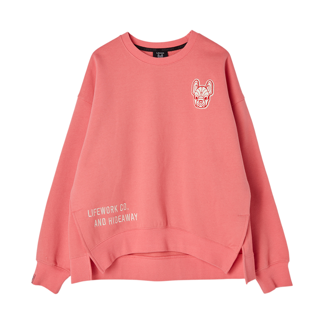 LW224MT821 Lifework Turtleneck Embroidered Accent Sweatshirt (Fleece Lined) _ LW224MT821