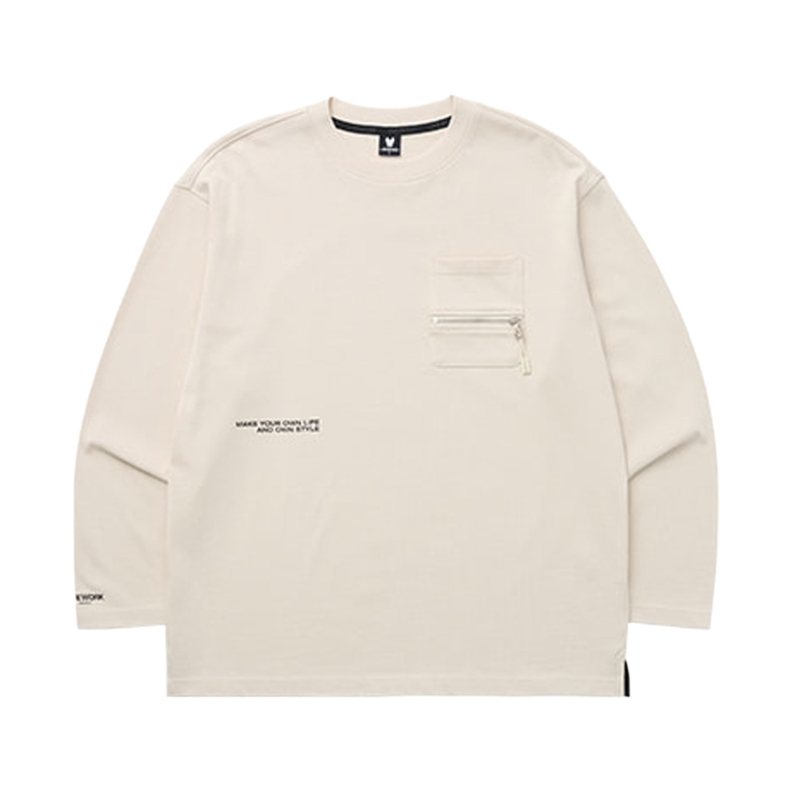 LW253TL313 Lifework Zipper Pocket Long Sleeve T-shirt_LW253TL313