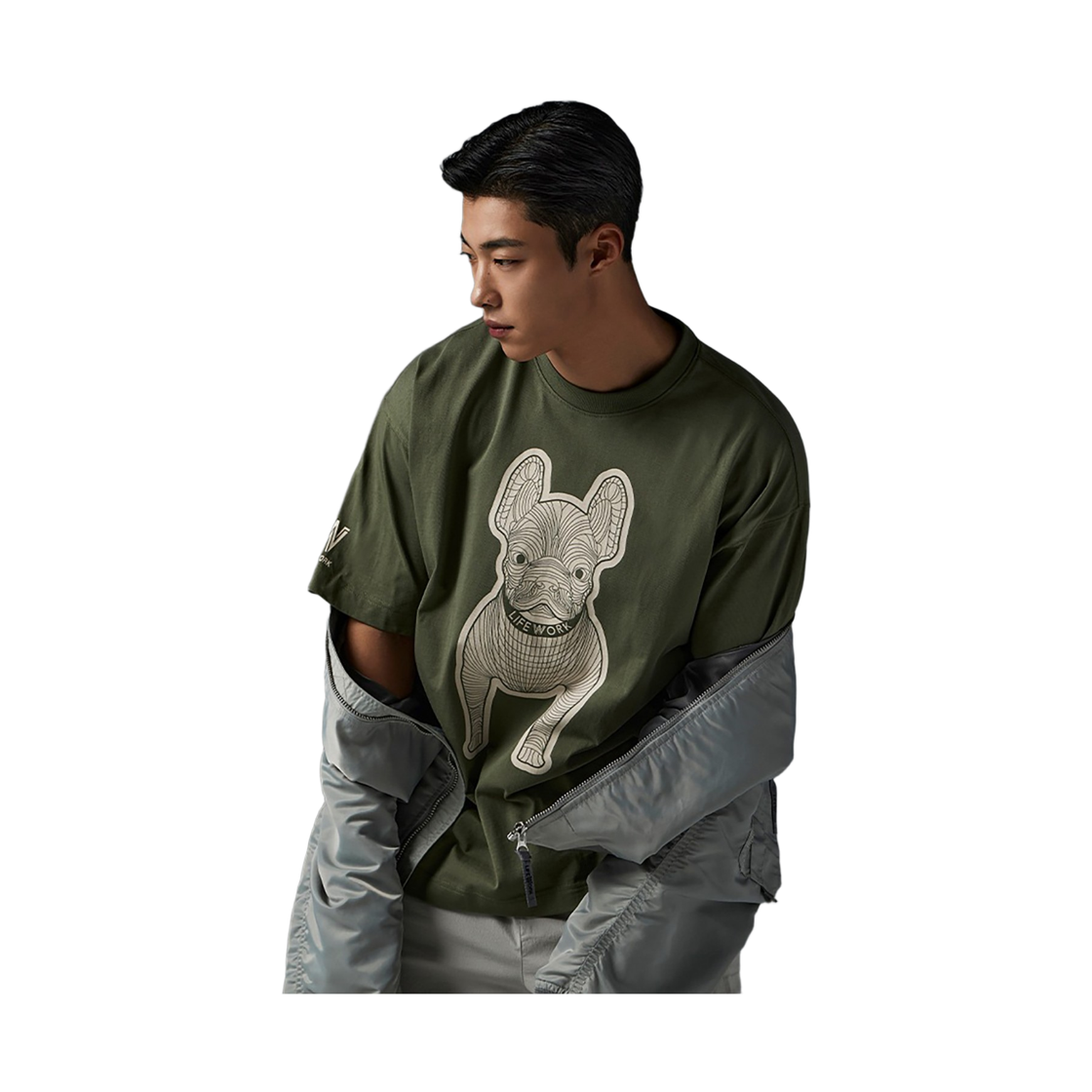 라이프워크 실켓 라독 프린팅 반팔 티셔츠_LW255TS982(Lifework Silket Radog Printed Short-Sleeve T-Shirt_LW255TS982) - 3