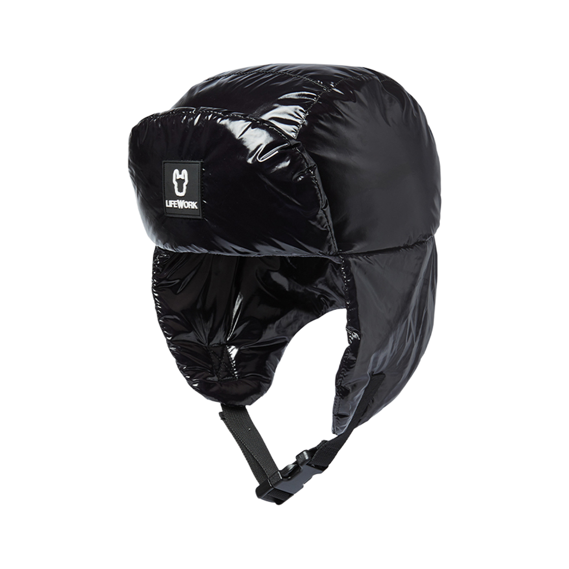 LW234CP151 Lifework Square Wappen Padded Trapper Hat_LW234CP151