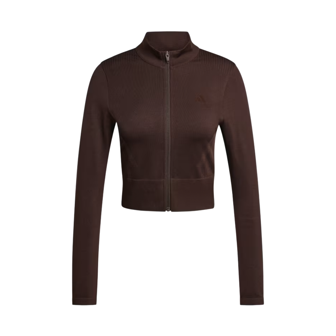 KE5821 (W) Adidas Workout Essentials Full Zip Knit Jacket Aurora Coffee - KR Sizing