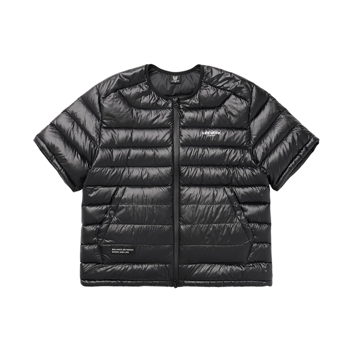 라이프워크 Lite 호리즌 퀼팅 반팔 다운 점퍼_LW254DJ302(Lifework Lite Horizon Quilted Short-Sleeve Down Jumper_LW254DJ302)
