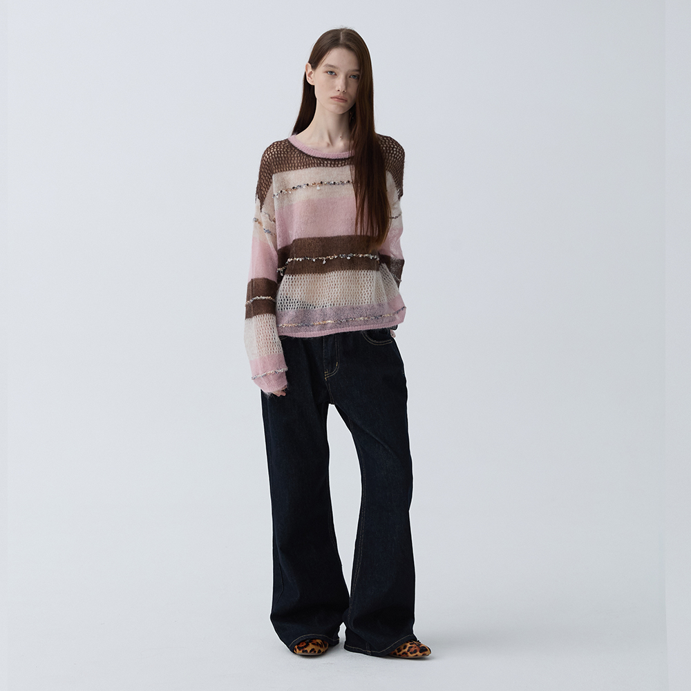 아크무어 베리 마카롱 크롭 탑 핑크(ARCMOOR Berry Macaron Cropped Top Pink) - 5