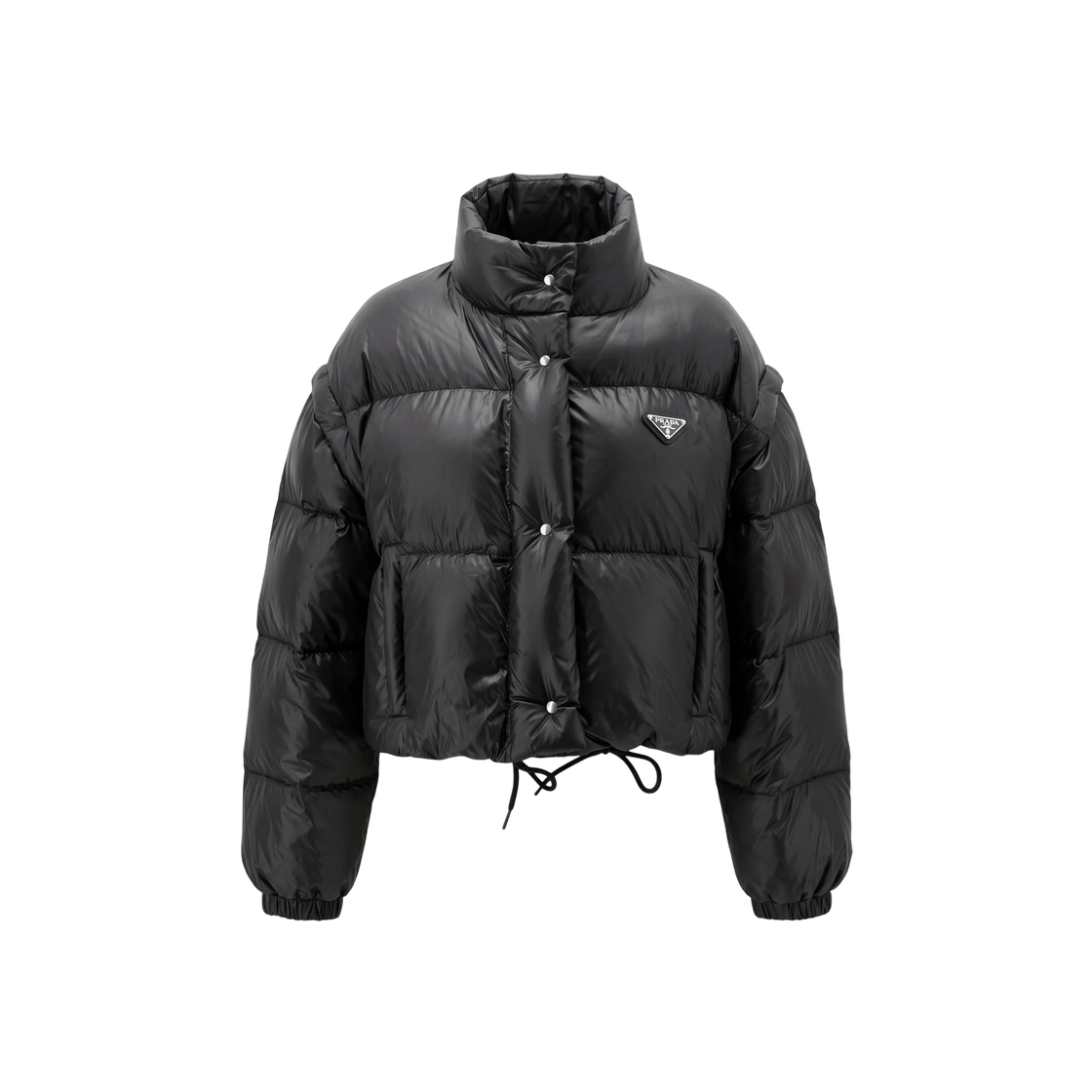 ITUJ97N97SNQ Prada Convertible Cropped Women Short Puffer Jacket