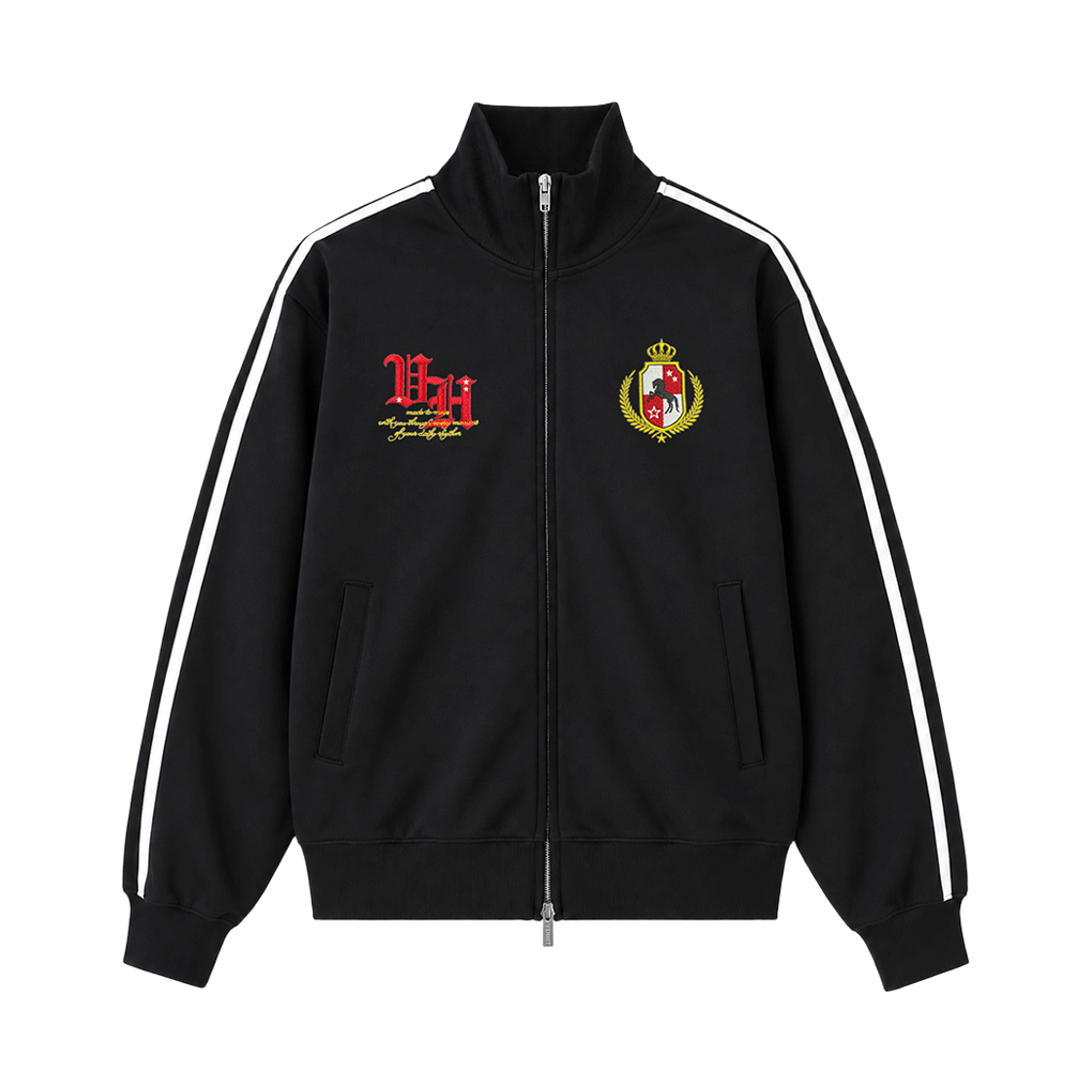 26FV007 VENHIT Heritage Track Jacket Black