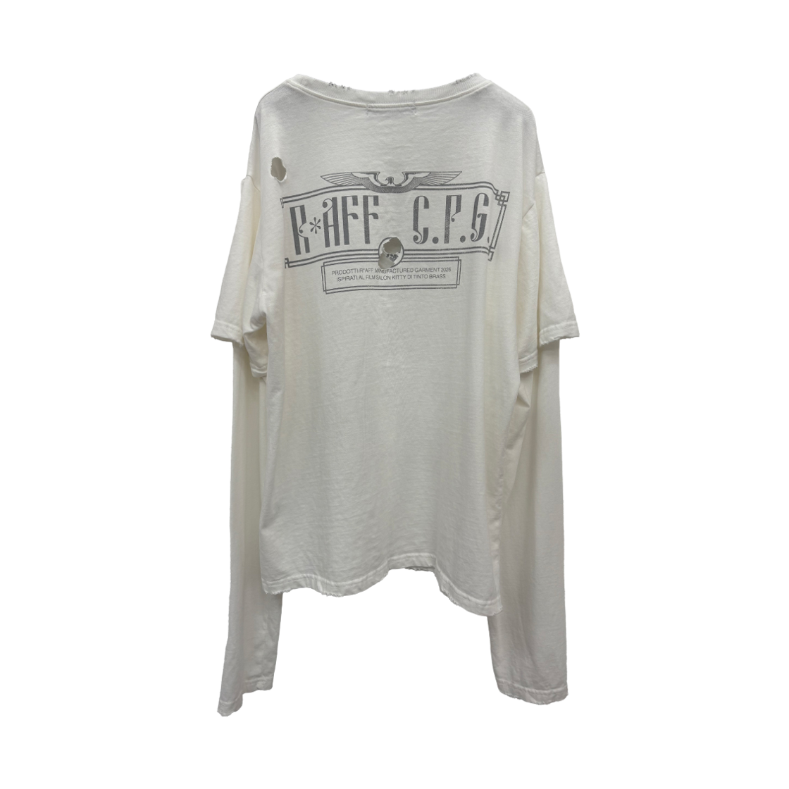 선데이오프클럽 살롱 키티 레이어드 티셔츠(Sundayoffclub Salon Kitty Layered T-shirt) - 2