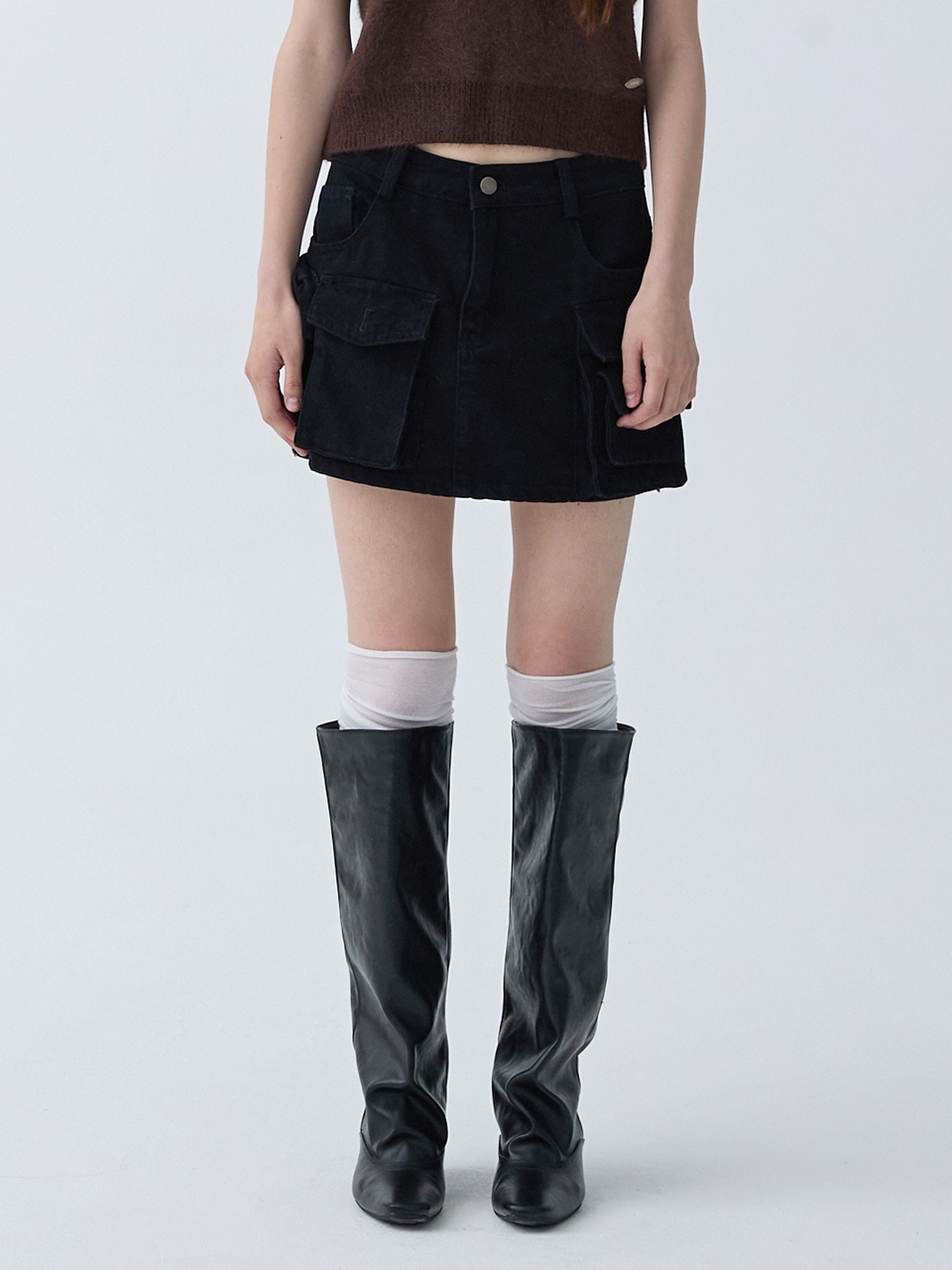 아크무어 스트릿 엣지 스커트팬츠 블랙(ARCMOOR Street Edge Skirt Pants Black) - 6