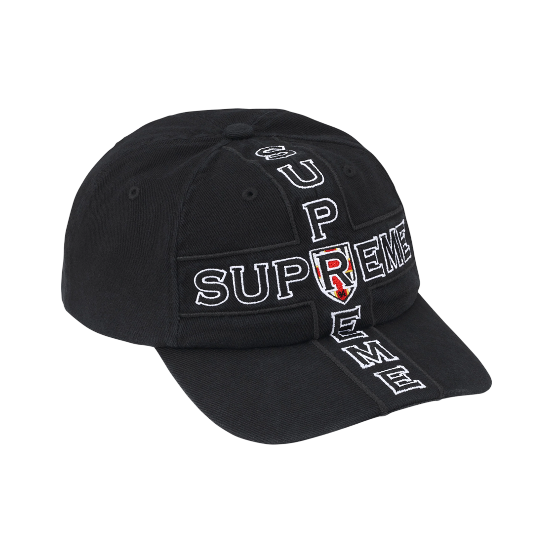 슈프림 크로스 6-패널 블랙 - 26FW(Supreme Cross 6-Panel Black - 26FW) - 2