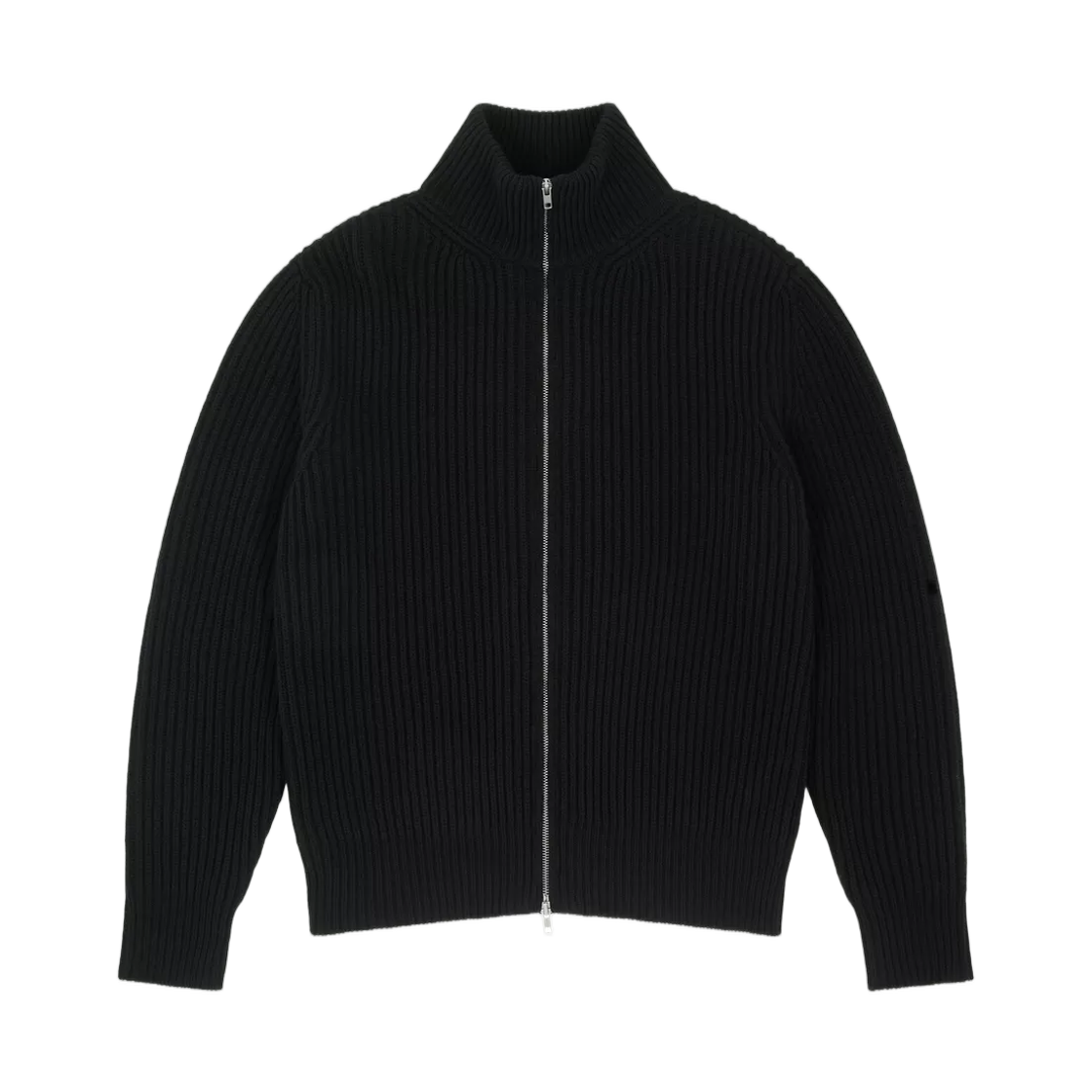 SH0AM0095M13286900 MM6 Maison Margiela Ribbed Knit Jacket Black