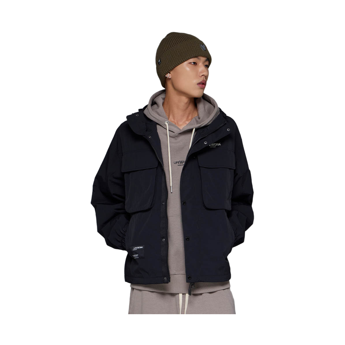 라이프워크 멀티포켓 윈드브레이커 후드 점퍼_LW253JP330(Lifework Multi-Pocket Windbreaker Hooded Jumper_LW253JP330) - 2