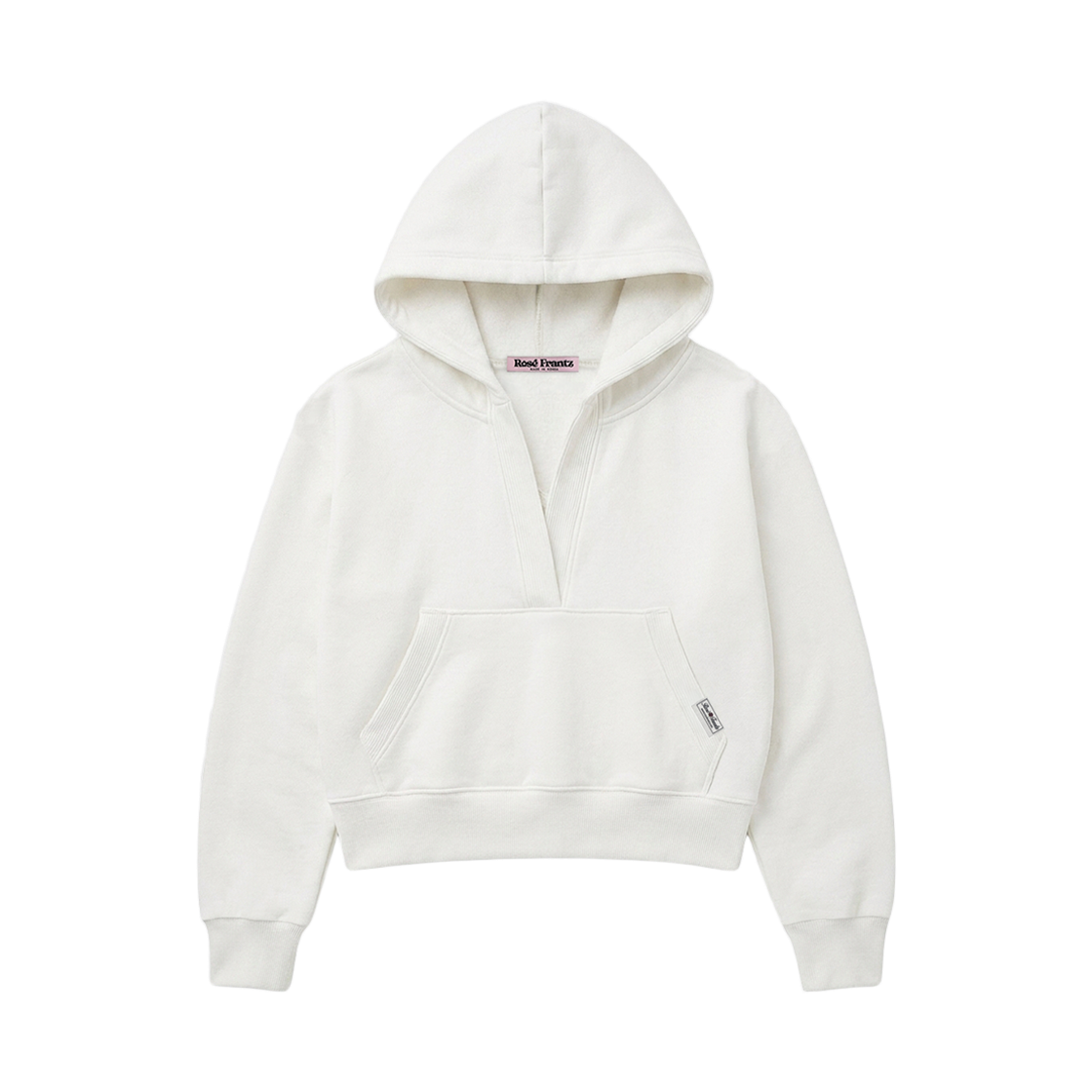 RS26WSW103IVR Rosefrantz Deep V-Neck Button Hoodie [Ivory]