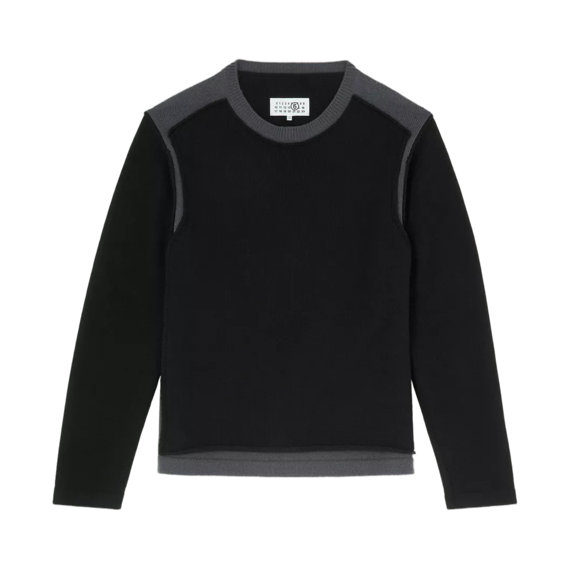 SH0HL0047M13280961 MM6 Maison Margiela Crew Neck Jumper Black