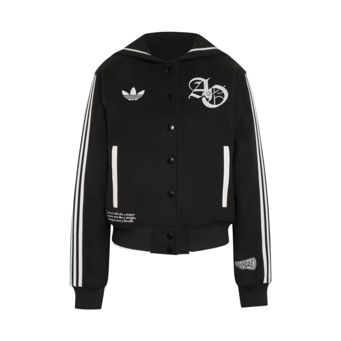 KS2348 (W) Adidas Cheer Jacket Black - KR Sizing