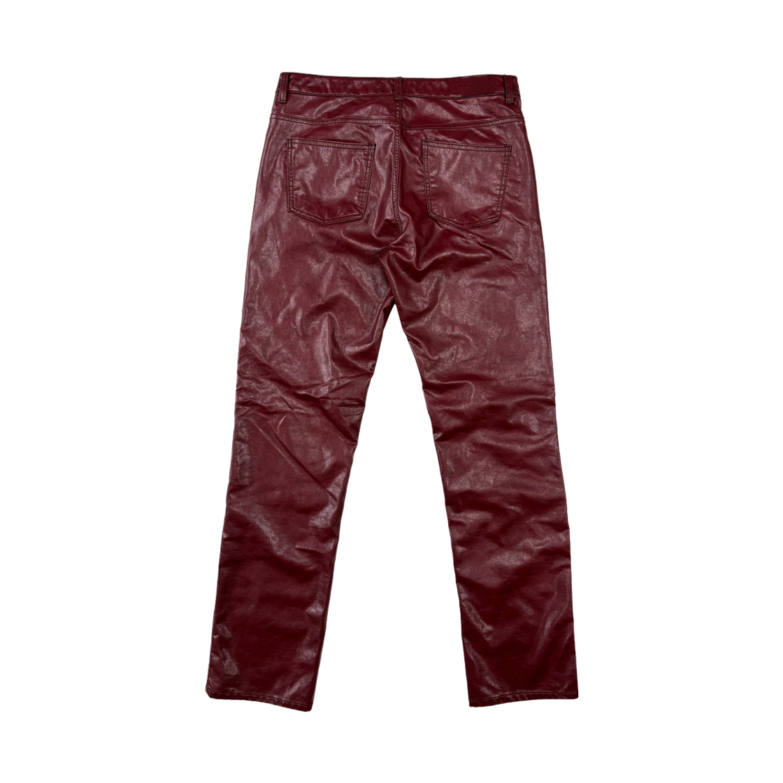 선데이오프클럽 더블니 레더 팬츠(Sundayoffclub Double Knee Leather Pants) - 2