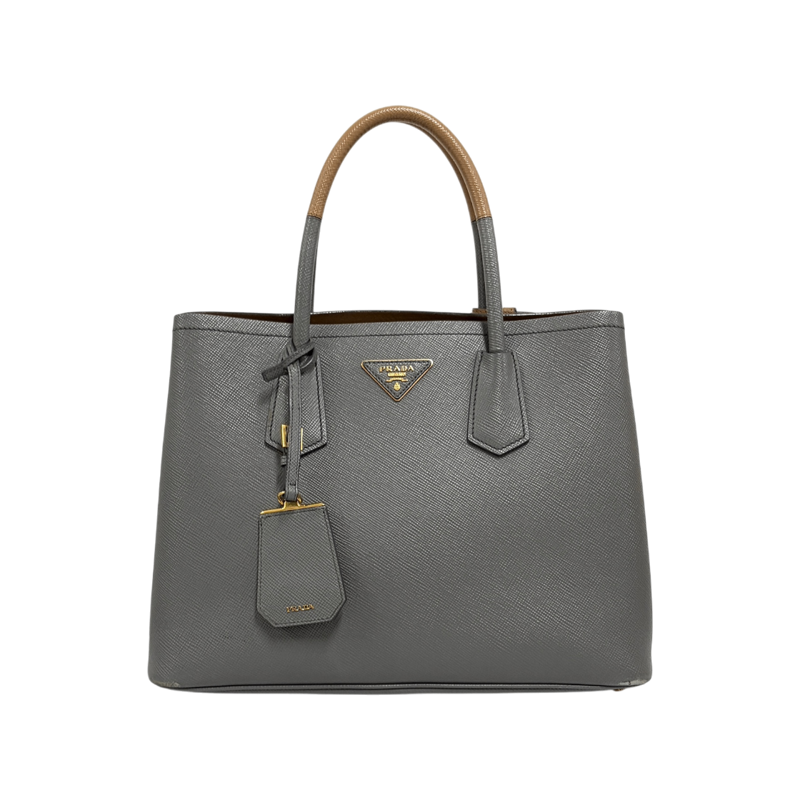 ITMBS4IE89R4 Prada Saffiano Double Tote Bag Medium