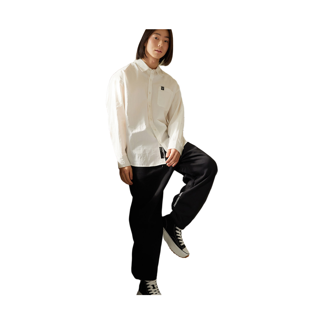라이프워크 L2 코인 와펜 와이드 팬츠 (기모안감)_LW224KL452(Lifework L2 Coin Wappen Wide Pants (Fleece Lining) _ LW224KL452) - 2