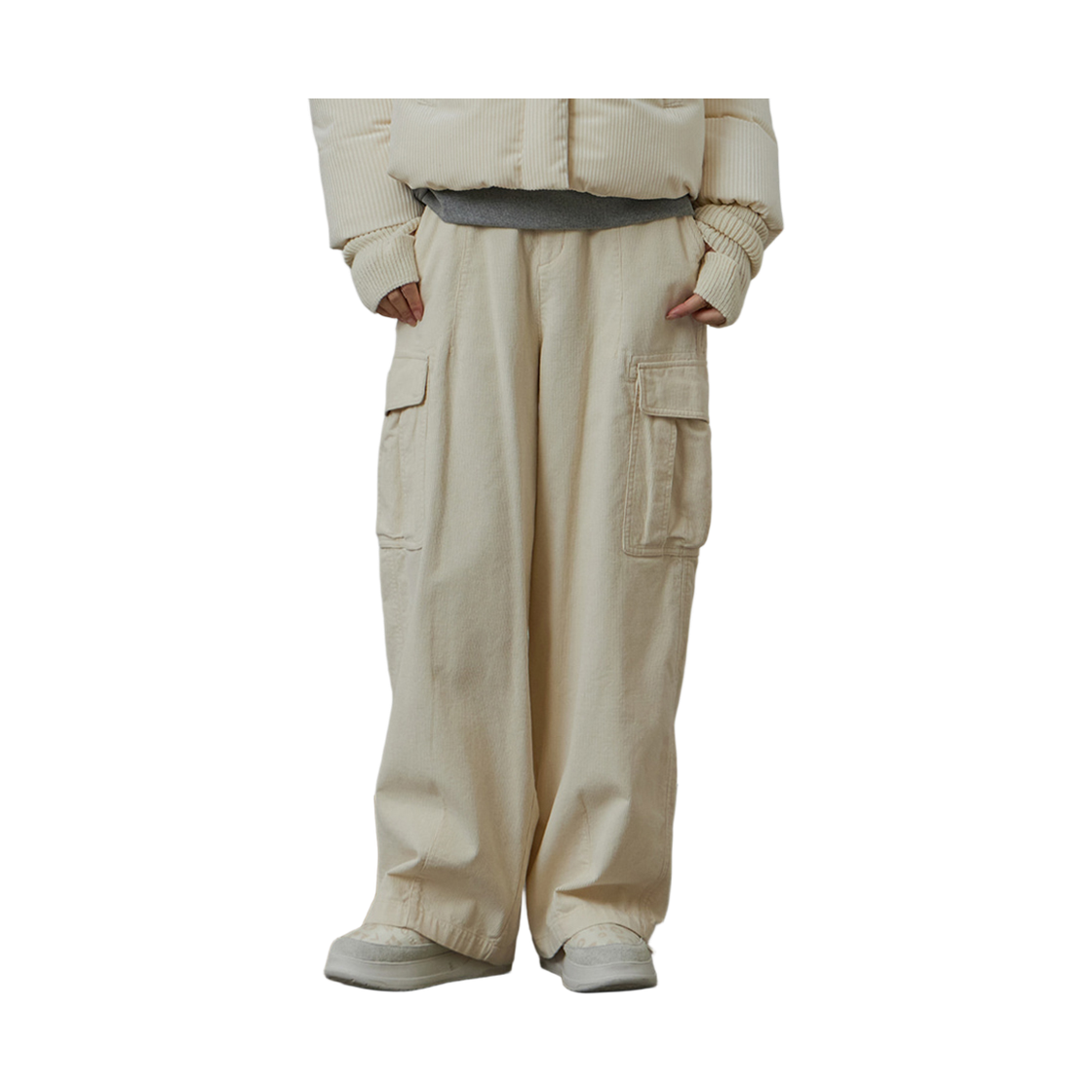 라이프워크 LW3 코듀로이 베이직 와이드 팬츠_LW244WL845(Lifework LW3 Corduroy Basic Wide Pants_LW244WL845) - 2