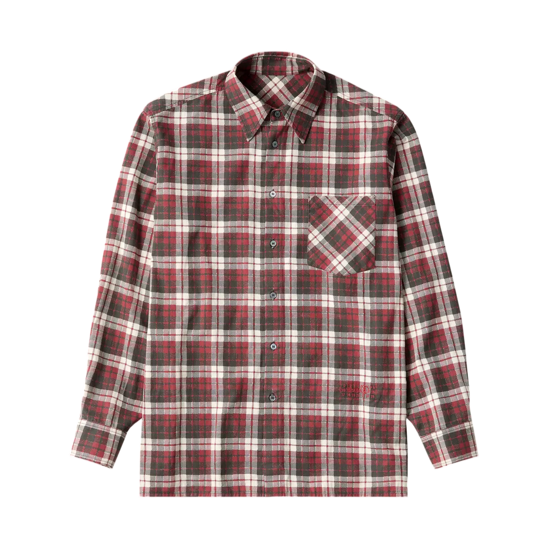 SH2DT0057M36114001S MM6 Maison Margiela Logo Embroidery Shirt Multi