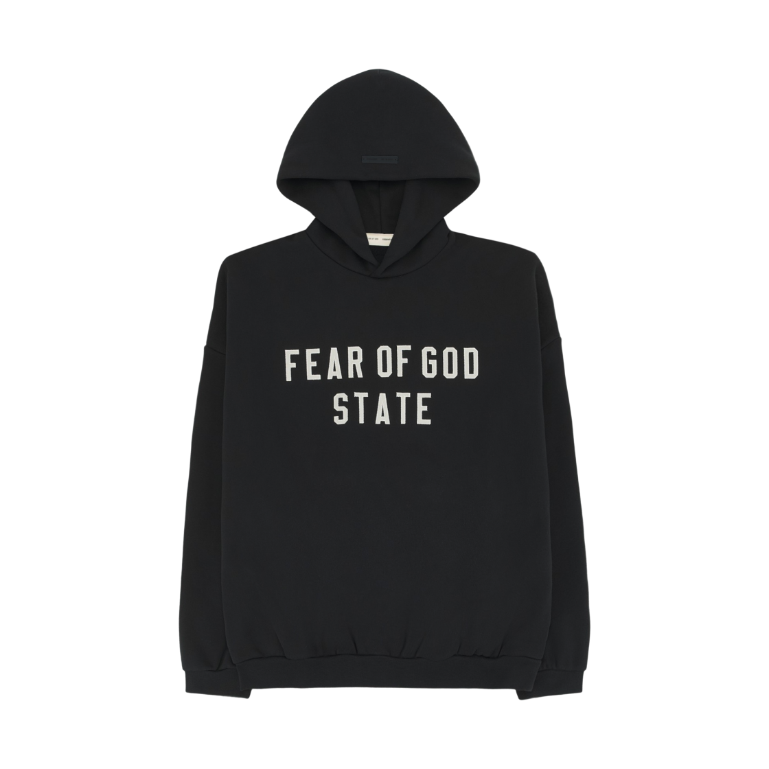 에센셜 90’s 플리스 후드 제트 블랙 - 25FW(Essentials 90's Fleece Hoodie Jet Black - 25FW)