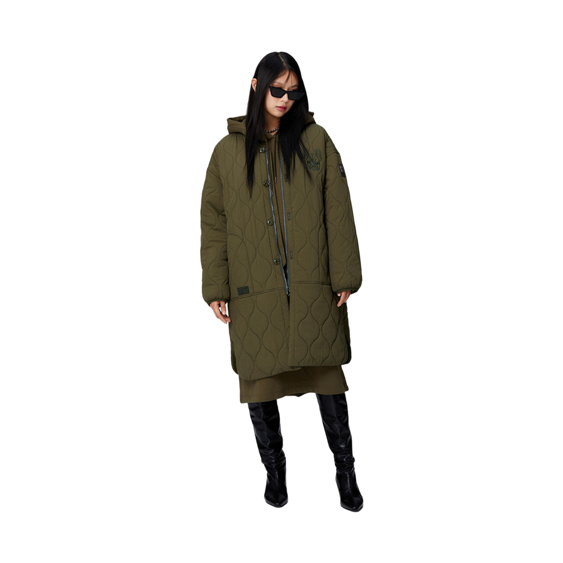 라이프워크 코지 퀼팅 롱 자켓_LW224JP761(Lifework Cozy Quilted Long Jacket_LW224JP761) - 2