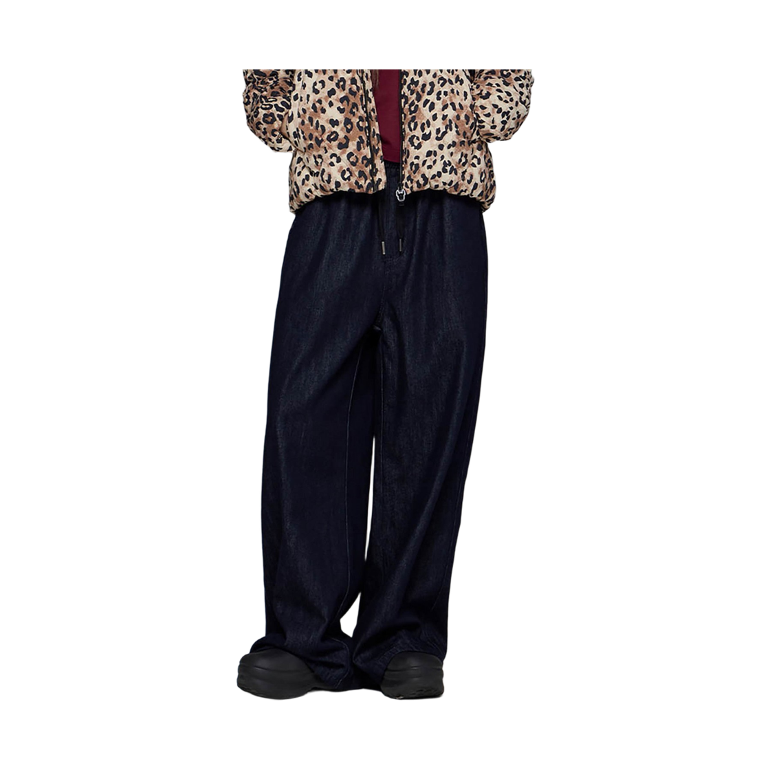 라이프워크 LW3 베이직 데님 와이드 밴딩 팬츠_LW253DL748(Lifework LW3 Basic Denim Wide Banding Pants_LW253DL748) - 3