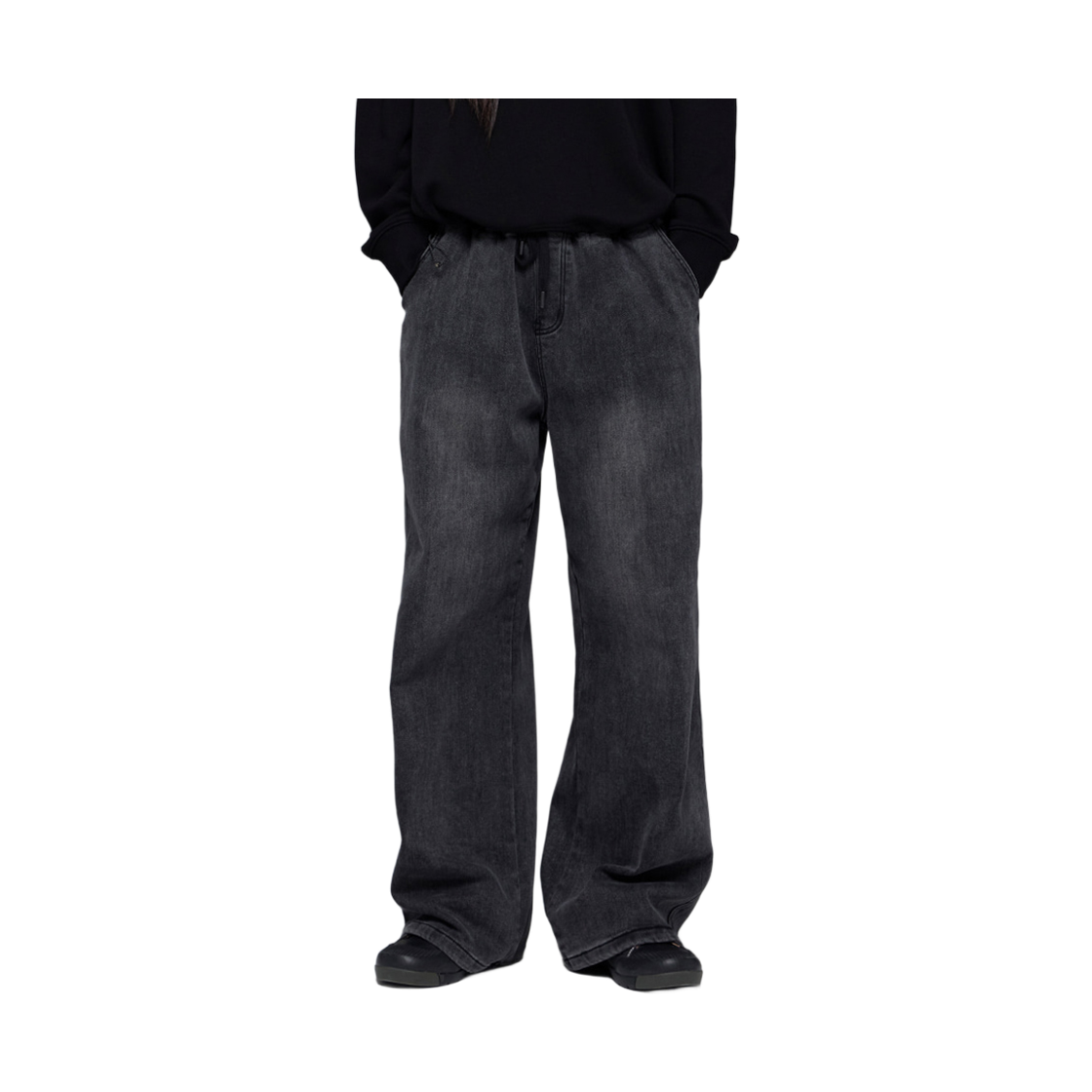 라이프워크 LW3 기모 데님 와이드 팬츠_LW254DL850(Lifework LW3 Fleece Denim Wide Pants_LW254DL850) - 2