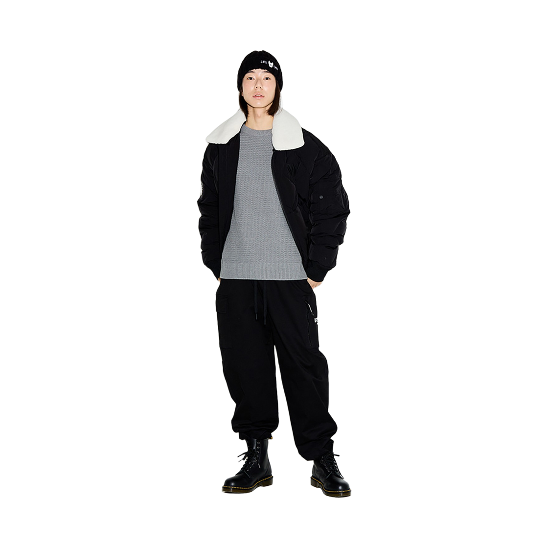 라이프워크 L3 코튼 카고 와이드 팬츠 (기모안감)_LW224WL446(Lifework L3 Cotton Cargo Wide Pants (Fleece Lining) _LW224WL446) - 3