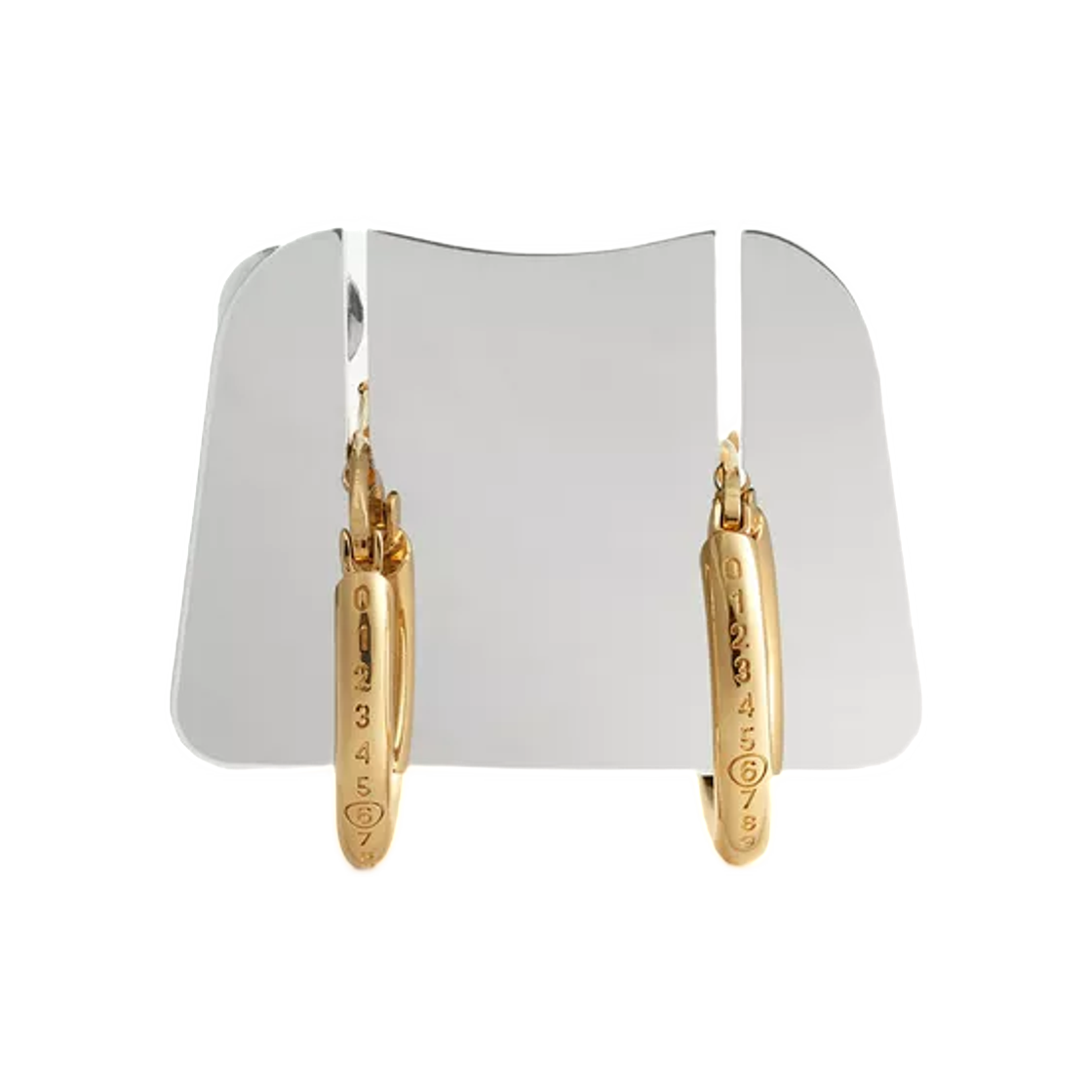 SM7VG0135P9385702 (W) MM6 Maison Margiela Vitrine Earring Silver Gold