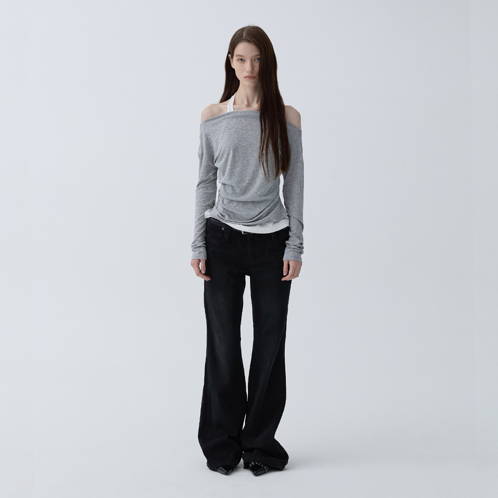 아크무어 렉서블 블랙 부츠컷 블랙(ARCMOOR Flexible Black Bootcut Pants Black) - 2