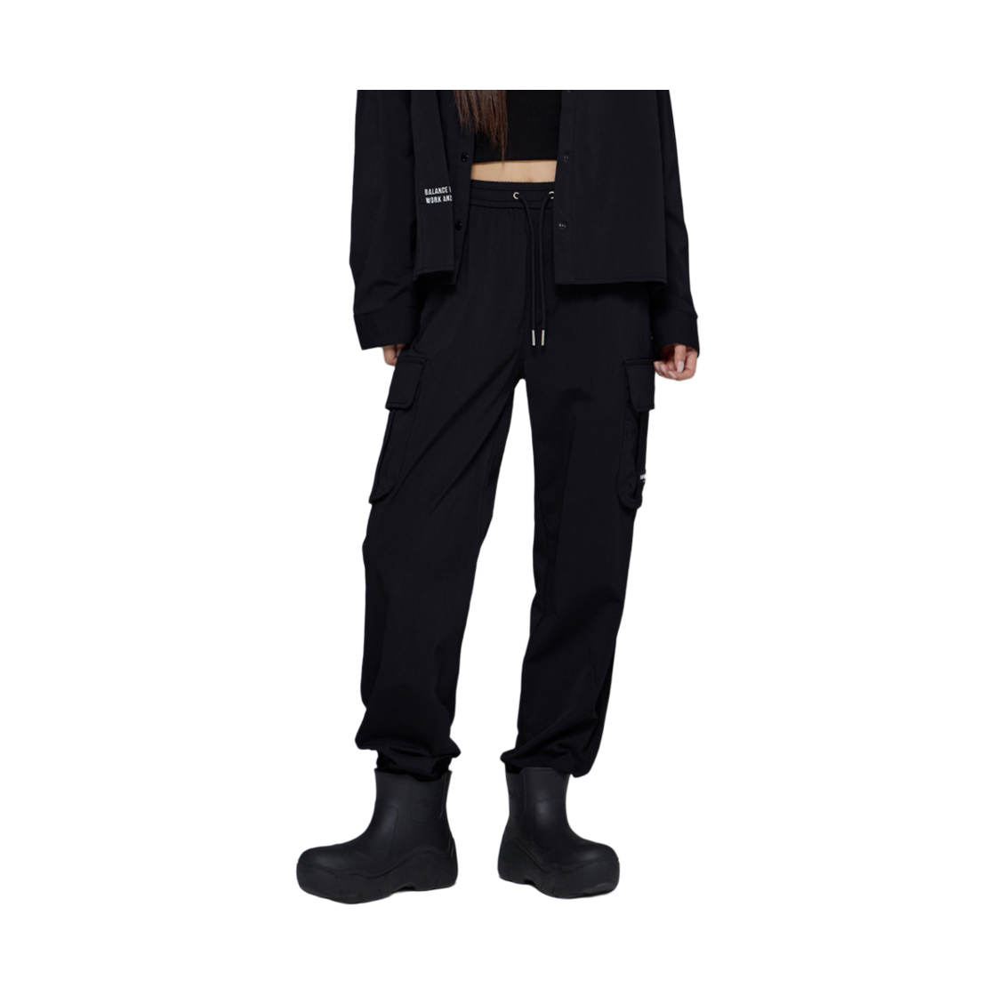 라이프워크 LW2 라독와펜 나일론 스판 카고 조거팬츠_LW253WL771(Lifework LW2 Radog Wappen Nylon Stretch Cargo Jogger Pants_LW253WL771) - 2