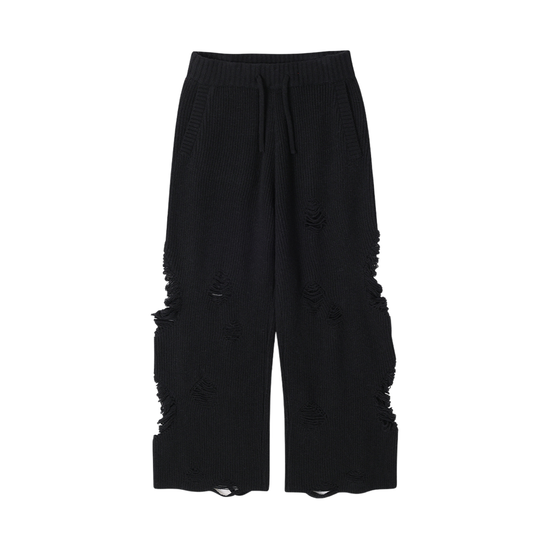 송지오 컬렉션 클러스터 니트 팬츠 블랙(SONGZIO COLLECTION Cluster Knit Pants Black)