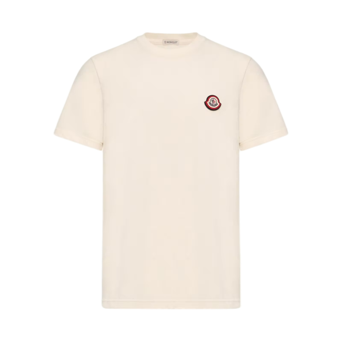 L2-091-8C00045-89B8Y-060 Moncler Logo Cotton Jersey T-Shirt White Ivory - 26FW