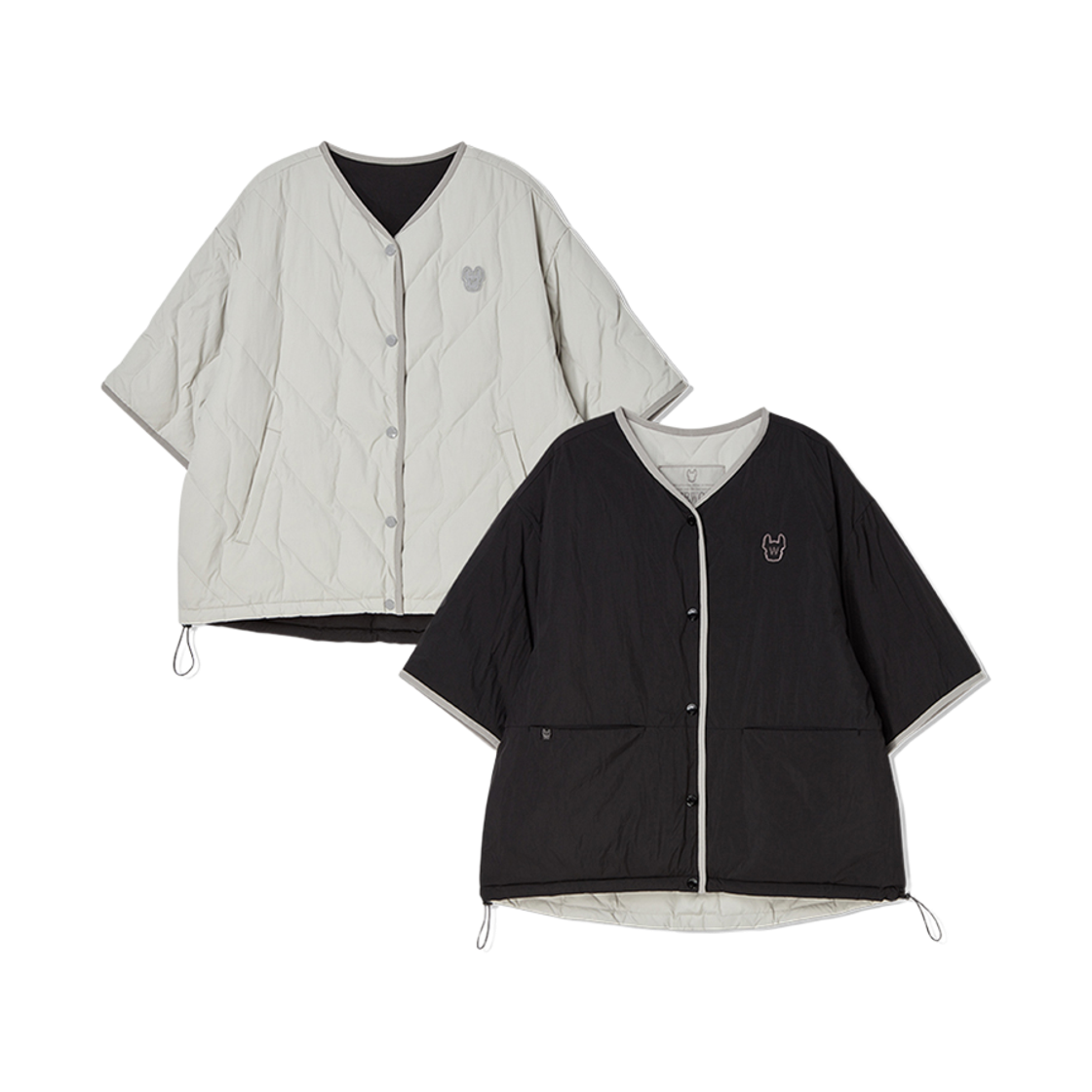 라이프워크 에어리 리버시블 반팔 다운 점퍼_LW244DJ701(Lifework Airy Reversible Short-Sleeve Down Jumper_LW244DJ701) - 2