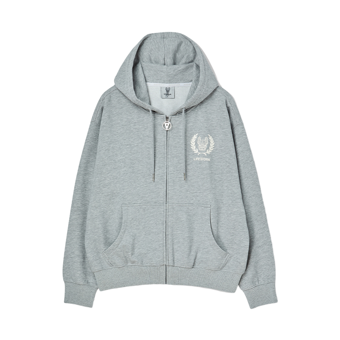 라이프워크 베이로렐 아트웍 후드집업_LW245ZT799(Lifework Bay Laurel Artwork Hoodie Zip-up_LW245ZT799) - 4