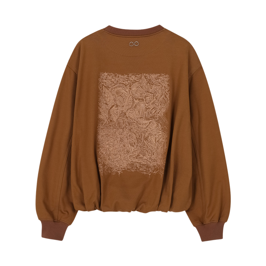 송지오 컬렉션 베네딕션 엠브로이드 스웻셔츠 카멜(SONGZIO COLLECTION Benediction Embroidered Sweatshirt Camel) - 2