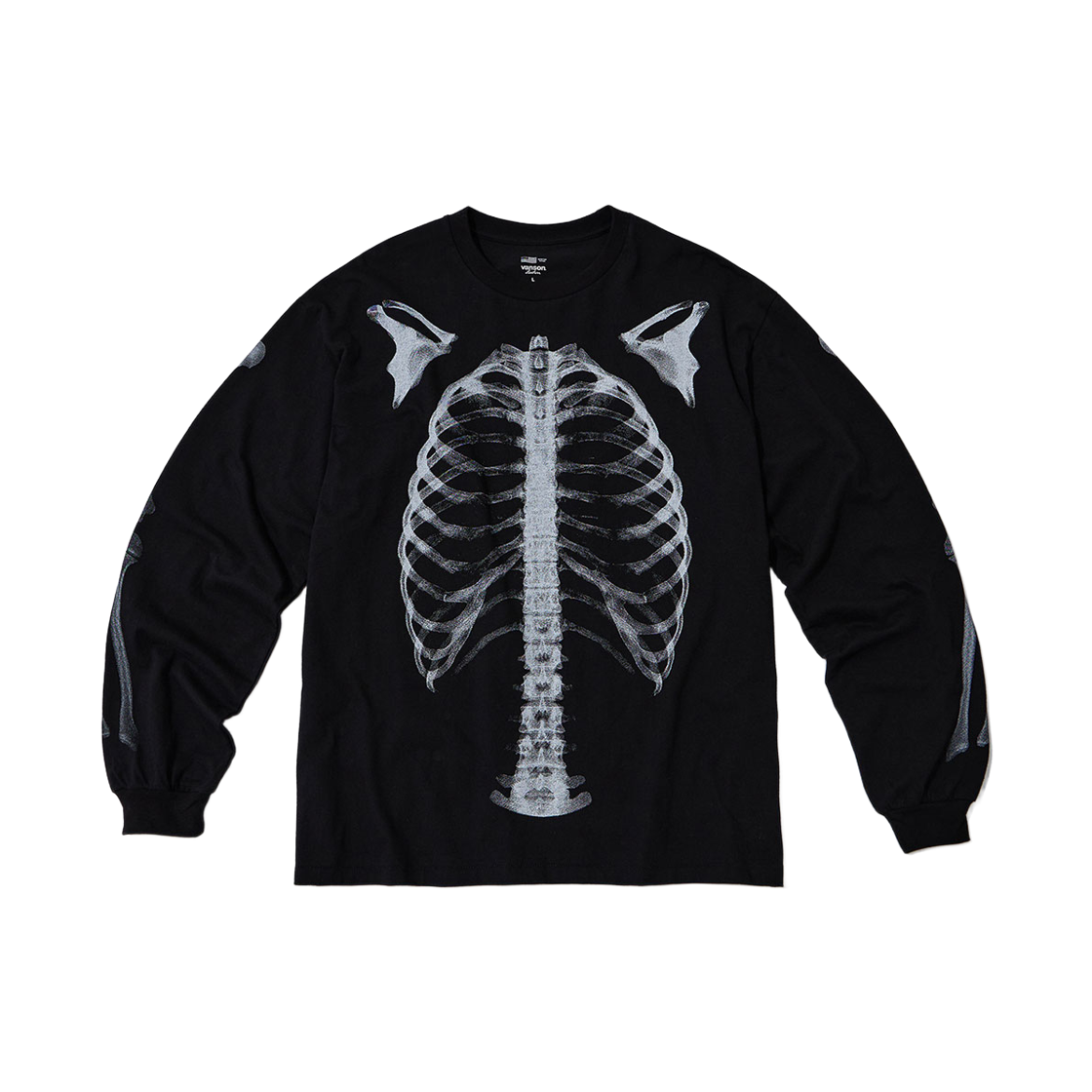 X-Ray Bone Long Sleeve / Black & White Vanson Leathers Original X-Ray Bone Long Sleeve / Black & White