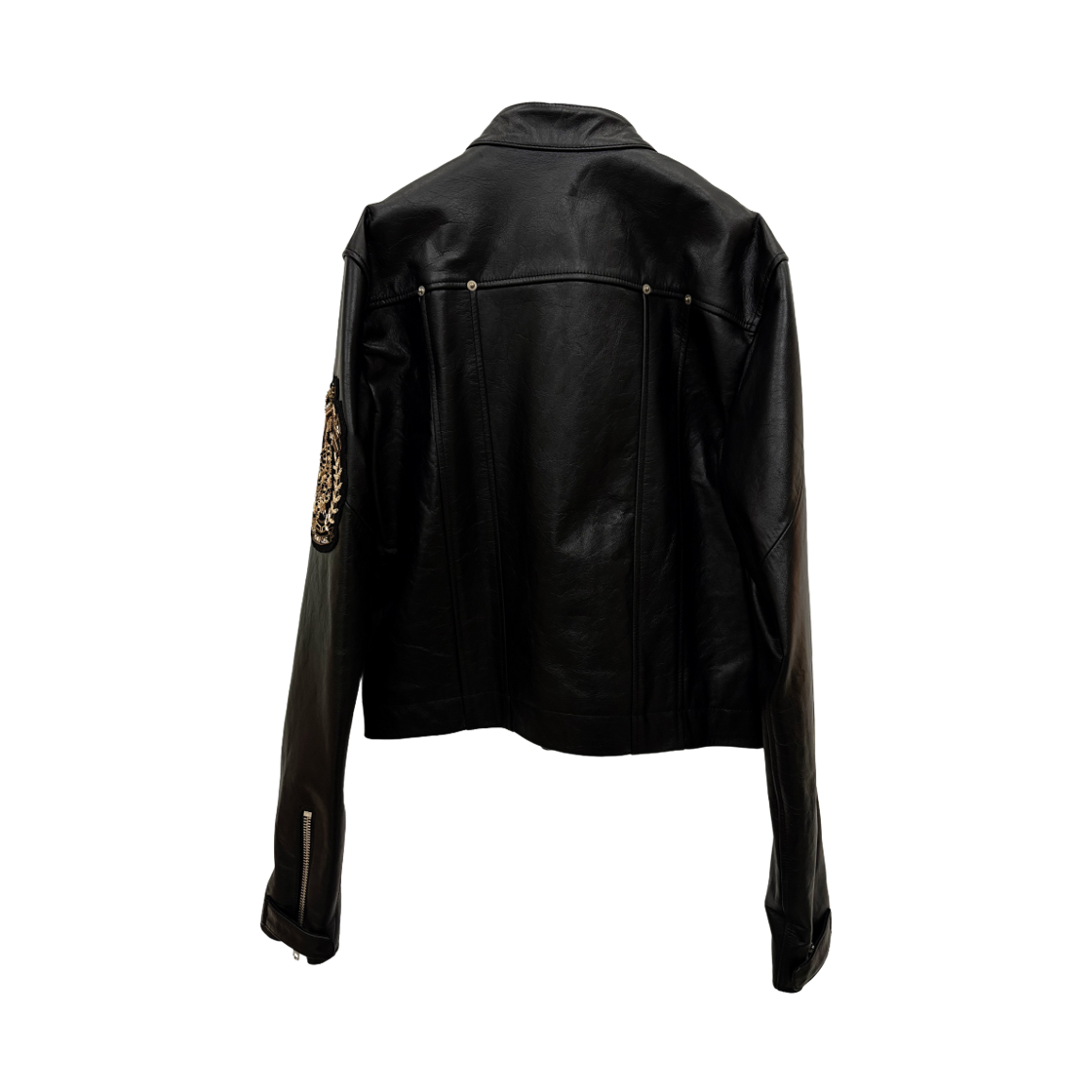 선데이오프클럽 핸드 자르도지 엠브로이더리 불 레더자켓(Sundayoffclub Hand-Zardozi embroidery Bull Leather Jacket) - 2